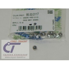 Шарик синхронизатора d=6 КПП ZF ПАЗ 320402-05 Италия/Euroricambi